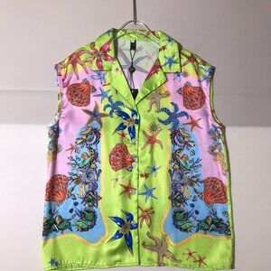 Versace Sea World Print Tank Top